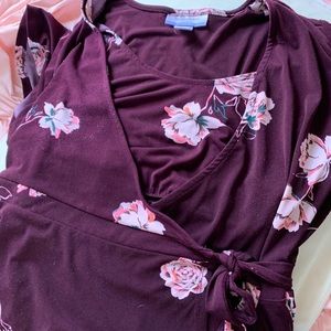 Maternity and nursing floral dress